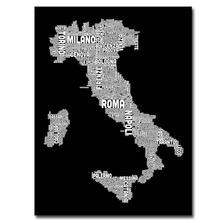 Michael Tompsett 'Italy City Map I' Canvas Art,18x24